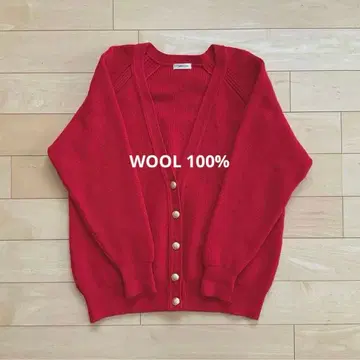 1점 새상품급 QUATRE COURS 울 가디건