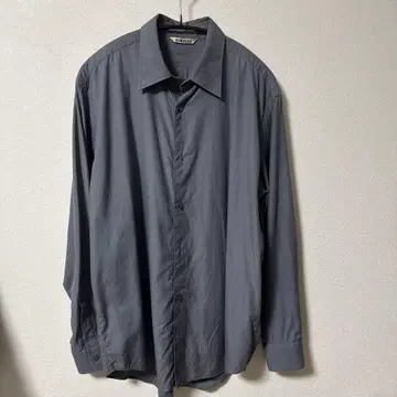 AURALEE 워시드 핀스 트윌 셔츠