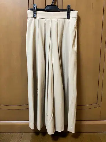 울 플레어 큐롯 팬츠 36 베이지