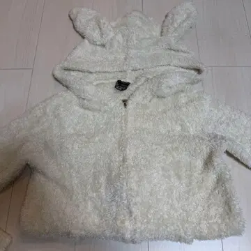 gelato pique 후드티 토끼 귀 토끼 화이트