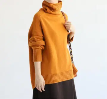 IENA 이에나 AQUA 하이넥 와이드 풀오버