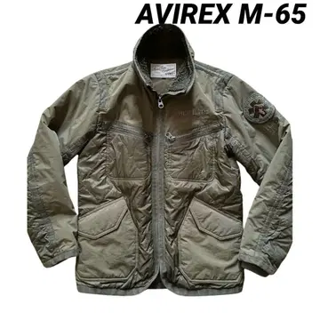 AVIREX M-65 패딩 자켓 밀리터리 카키 M