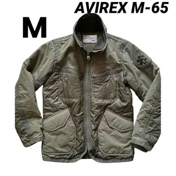 AVIREX M-65 패딩 자켓 밀리터리 카키 M
