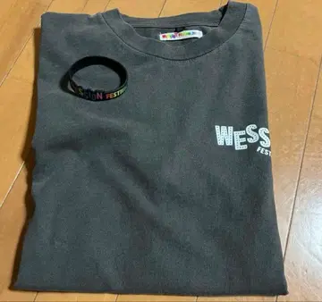 WESSIO WEST. 러버 밴드 티셔츠 차콜 M 사이즈