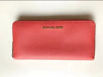 MICHAEL KORS 코랄 핑크 장지갑 MK 스테디셀러 마이클코어스