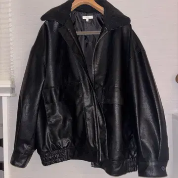 cussi 블랙 가죽 자켓 M 사이즈