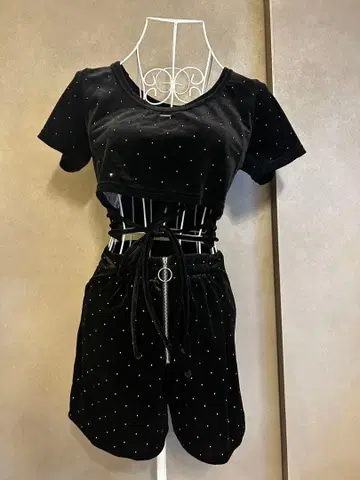 즉시 구매 OK Chico/벨로아/셋업/상의/블랙/F/770