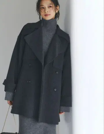 [아뉴앙스] 리버 울 미들 트렌치코트