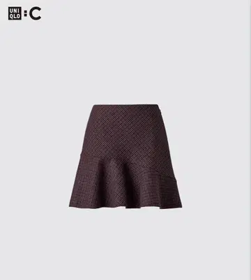XS 사이즈 UNIQLO 플레어 스코트 DARK BROWN