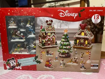 [ 미개봉 새상품 한정판 ] 디즈니 크리스마스 빌리지 13피스