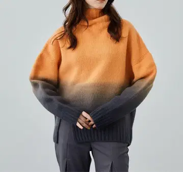 UNITED TOKYO 캐시미어 울 그라데이션 니트