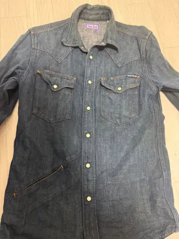 Blue Blue 데님 긴팔 웨스턴 셔츠 사이즈 2