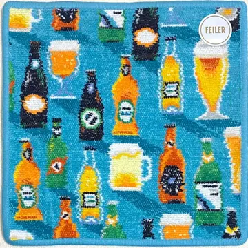 페이러 타월 손수건 러브리 파티 터콰이즈 블루