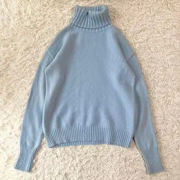 spick and span 캐시미어 울 5G 터틀 풀오버 니트