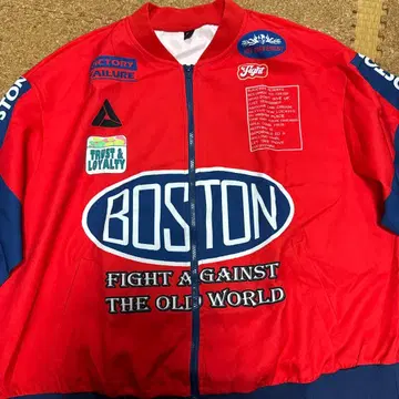 BOSTON 나일론 자켓 빨간색
