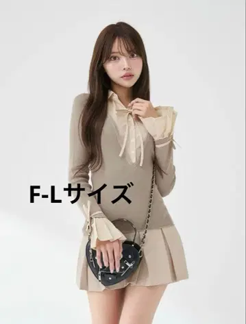 Darich 셔츠 도킹 플리츠 미니 원피스 GRY