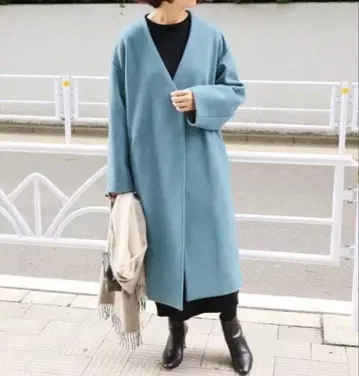 IENA MANTECO 마테코 울 노카라 코트 이에나