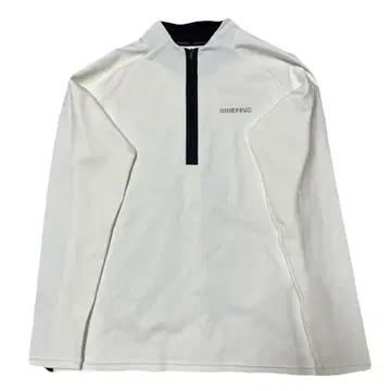 BRIEFING 브리핑 하프 지퍼 화이트