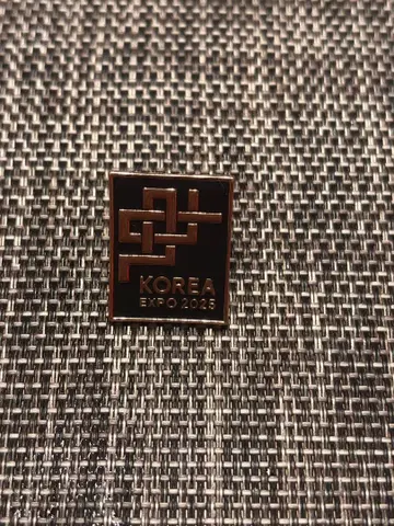 오사카 엑스포 한국관 한정판 핀 배지 블랙 1개