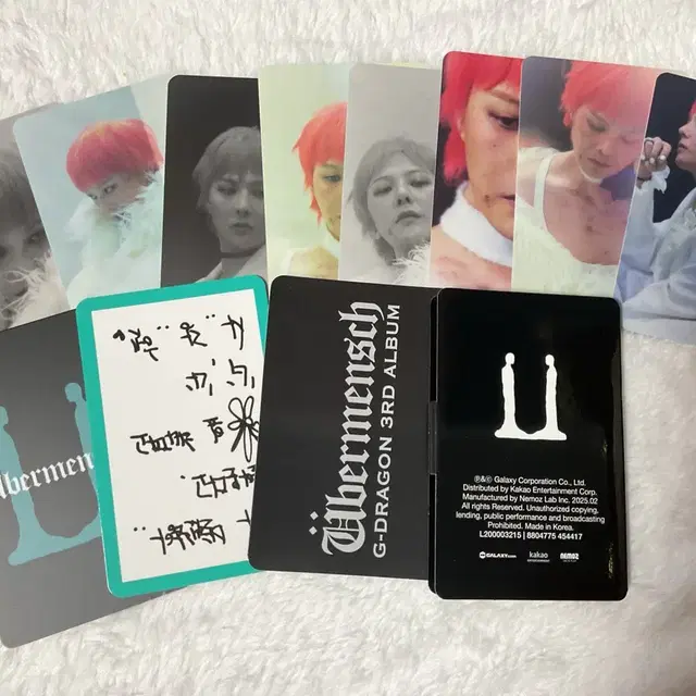 빅뱅 지드래곤 위버맨쉬 포카앨범 포토카드 포카