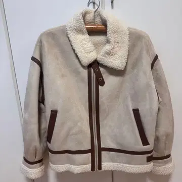 무스탕 코트 라이더스 자켓 크림 브라운 베이지