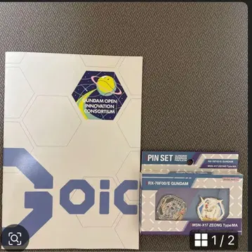 오사카 만박 Gundam PIN SET와 팜플렛
