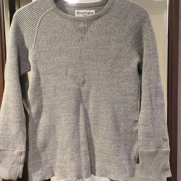 Americana 아메리카나 그레이 긴팔 티셔츠 M 사이즈 와플