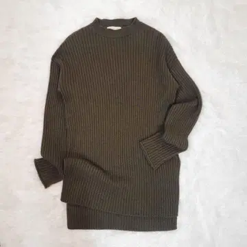 [ 새상품급 ] 갤러리 바이 울 캐시미어 빌드넥 풀오버 미들 기장