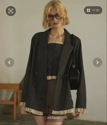 loin nuit 로완뉴이 자켓&뷔스티에 세트