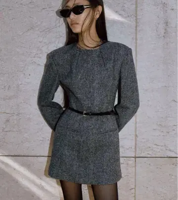 JOSEMOON CLASSIC TWEED MINI DRESS