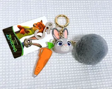 시마무라 주디 주토피아 입체 참 키링 꼬리