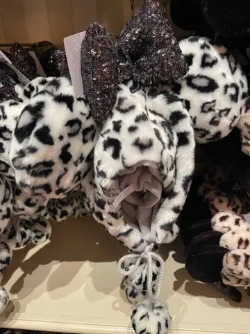 [ 새상품 ] 디즈니 리조트 팬캡 레오파드 무늬 화이트 컬러