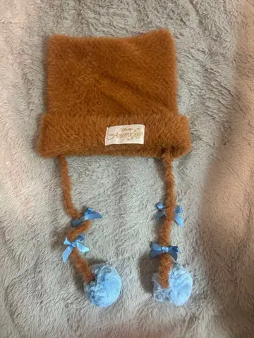 디즈니 Disney 마리 루즈 니트 캡 브라운