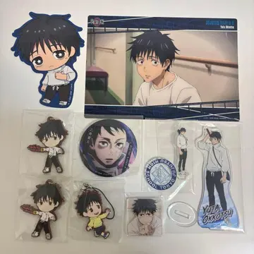 주술회전 오카츠 유타 굿즈 세트 키링 캔뱃지 아크릴 스탠드
