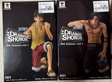 원피스 DRAMATIC SHOWCASE 루피 에이스 2체 세트