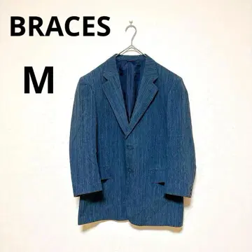 BRACES 테일러드 자켓 M 사이즈 파랑 수트 겉옷 남성용