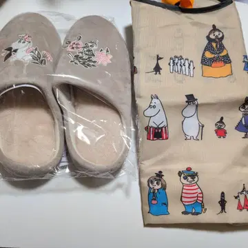 무민 에코백과 슬리퍼