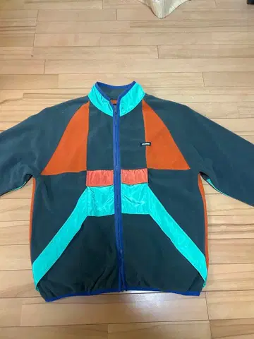 엑스라지 X-LARGE 컬러 블록 플리스 자켓