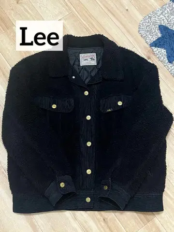 Lee x BEAMS STORM RIDER 보아 자켓 코듀로이 블랙