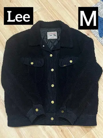 Lee x BEAMS STORM RIDER 보아 자켓 코듀로이 블랙