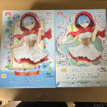 미개봉 FuRyu SSS 피규어 렘 레드 후드 2체 세트
