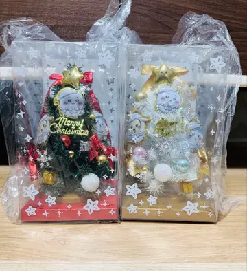 새상품 치이카와 크리스마스 트리 그린&화이트 세트 하치와레 토끼