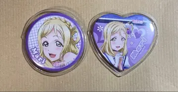 러브 라이브 선샤인 오하라 마리 1st 캔뱃지 하트형