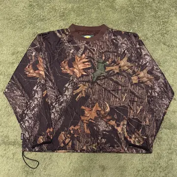 90s Cabela's Real Tree Camo 나일론 풀오버