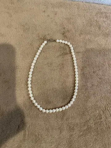 화이트 펄 목걸이