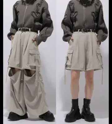 HARE 2WAY 메탈 카고 팬츠