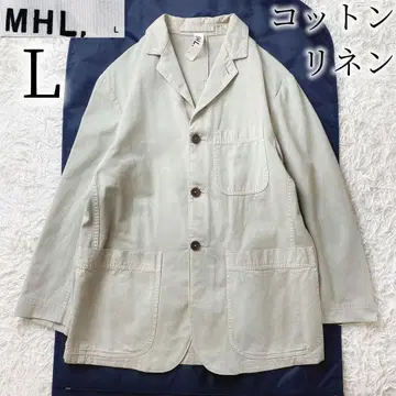 11 MHL 마가렛호웰 코튼 린넨 커버올 자켓 L