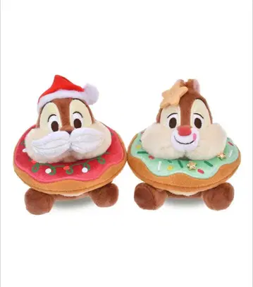 칩과 데일 크리스마스 봉제 인형 세트