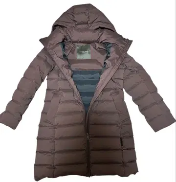 컨디션 최상 매킨토시 런던 다운 코트 롱 브라운 40