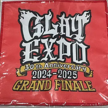 GLAY EXPO 캔 극세사 타월 빨간색
